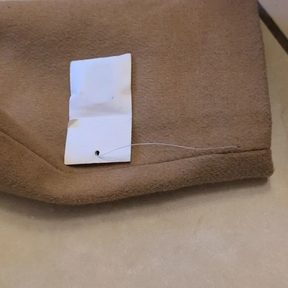 NWT Rachel Parcell Camel Plaid Cropped Coat Polyester Wool Blend Size XS - Picture 8 of 12